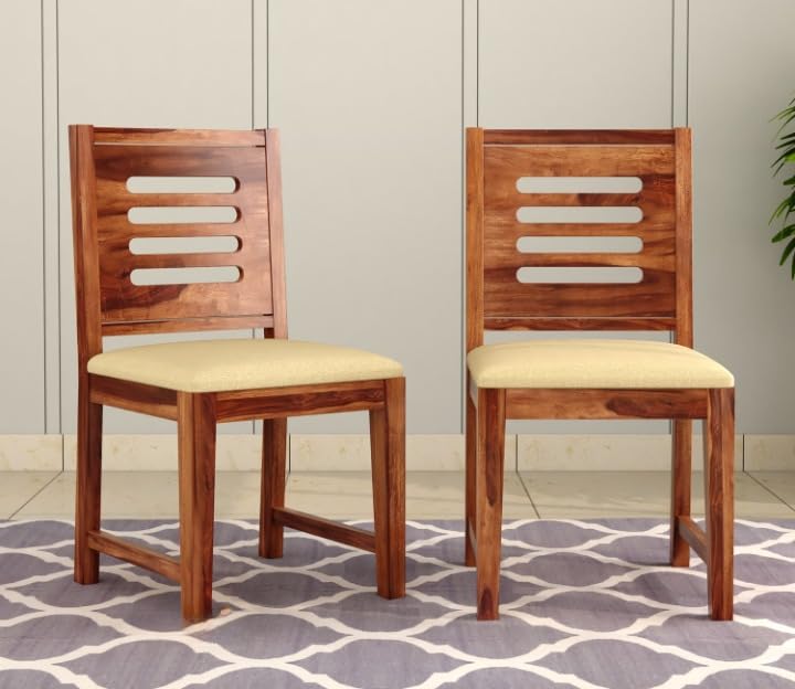 Urbano Sheesham Wood Cushion Dining Chair Set of 2